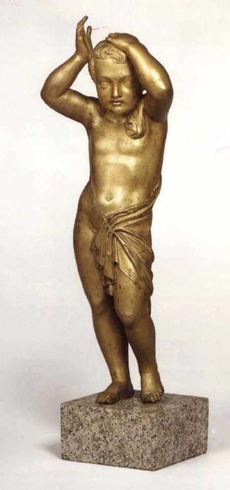 Modelled in a standing pose with drapery by Italian School