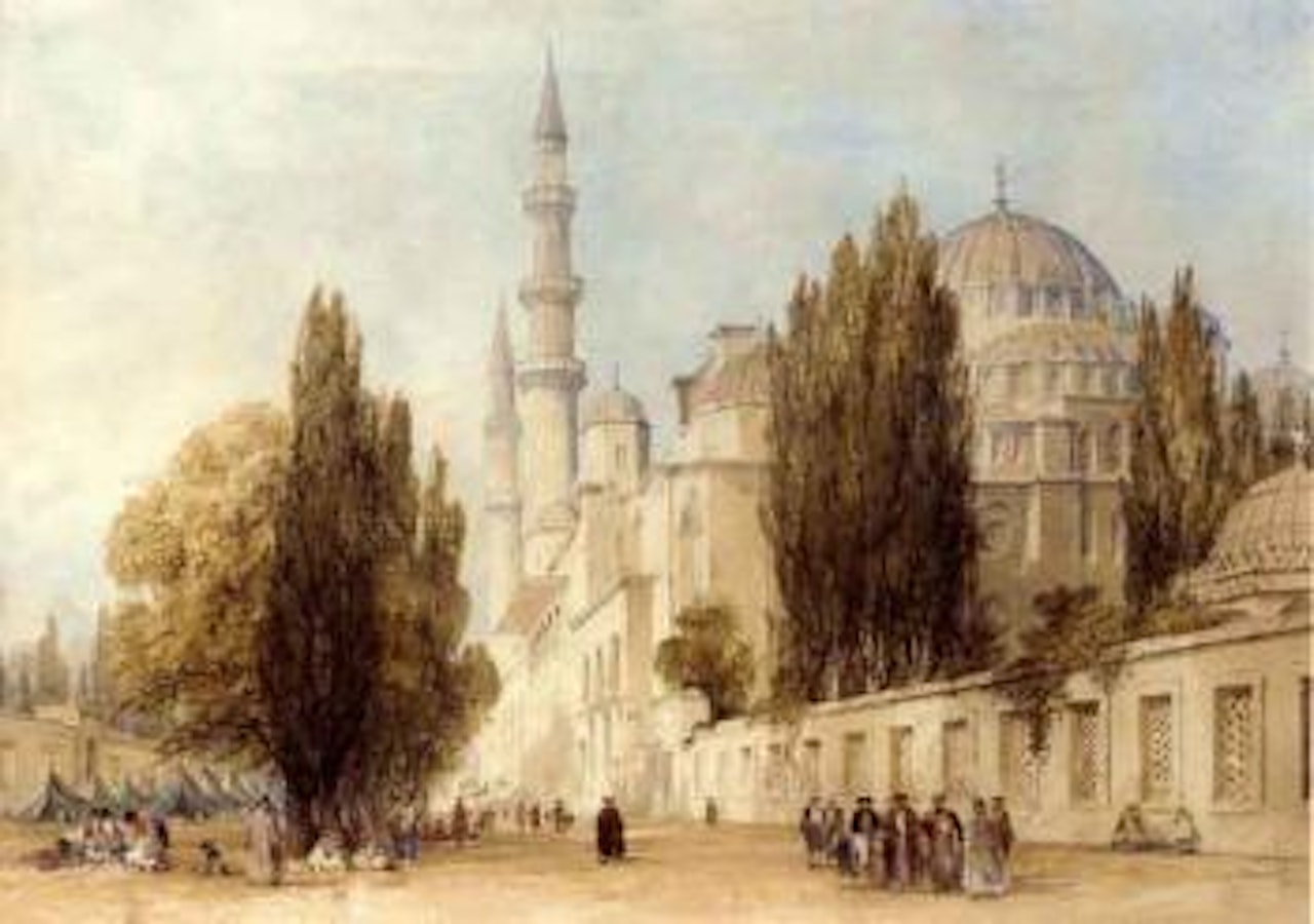 Mosque of Sultan Soliman by Thomas Allom