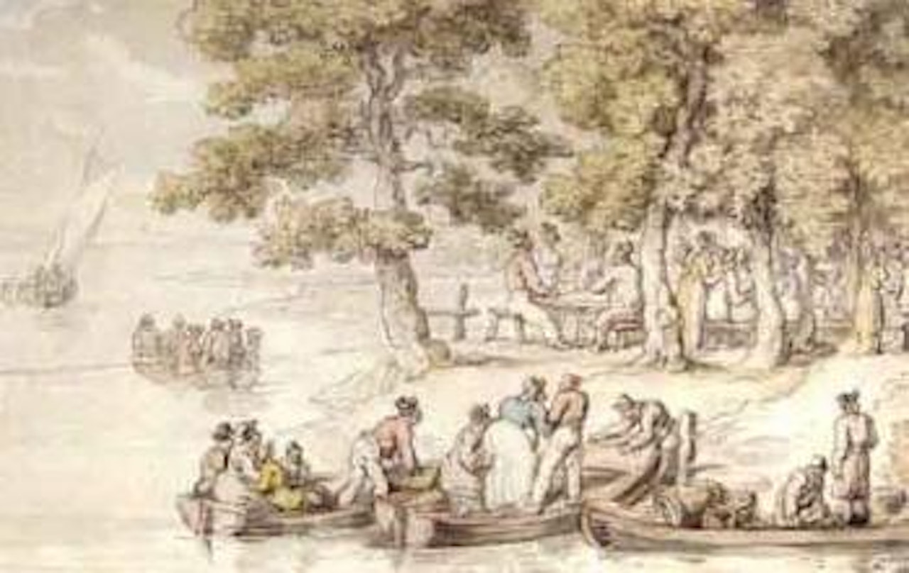 Picnic on Eel Pie Island, Twickenham by Thomas Rowlandson