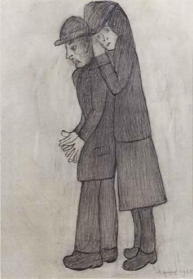 Two figures by Laurence Stephen Lowry