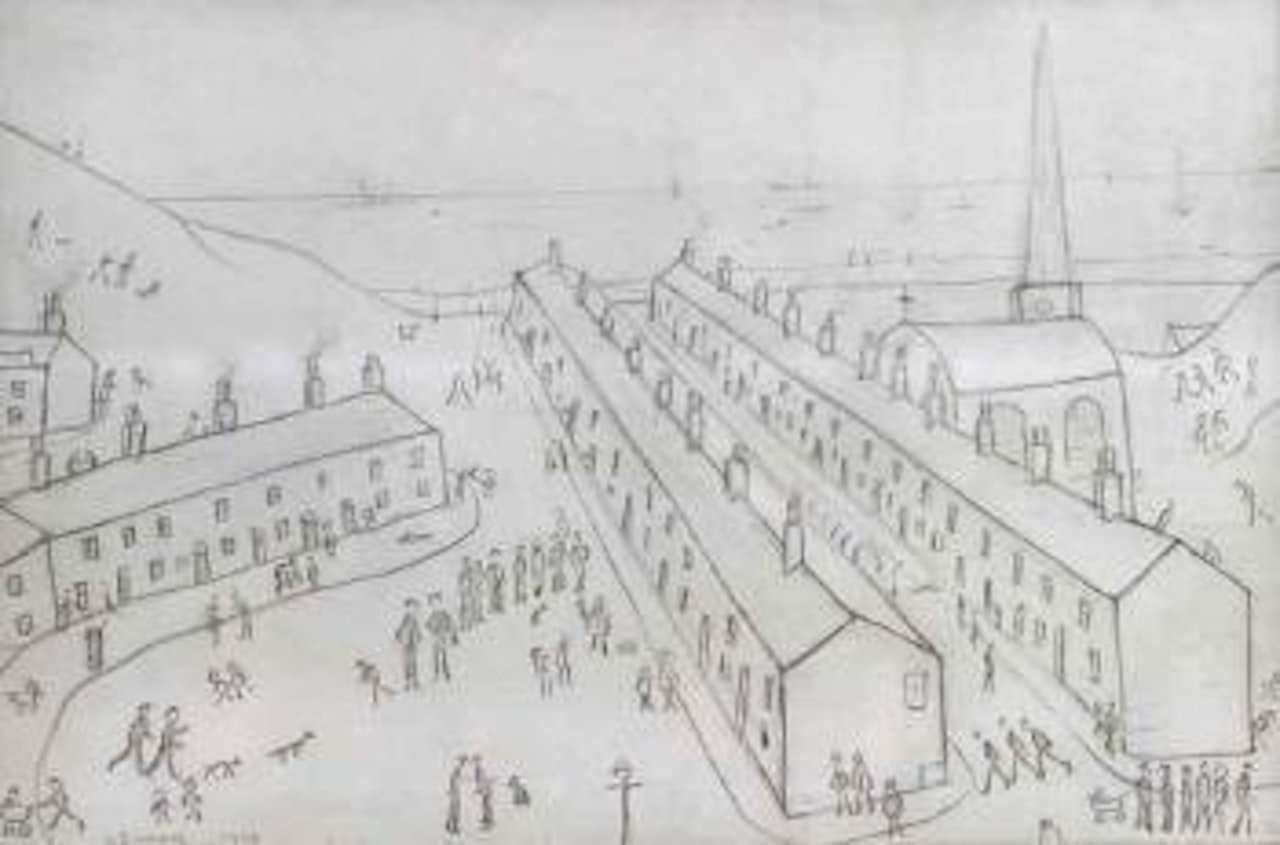 Houses by the sea by Laurence Stephen Lowry