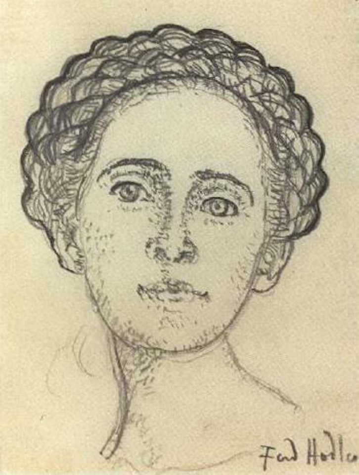 Portrait of Berthe Hodler-Jacques by Ferdinand Hodler