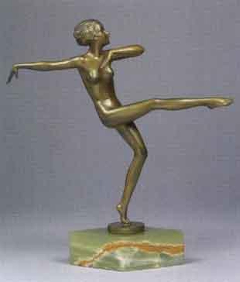 Female nude dancing by Josef Lorenzl