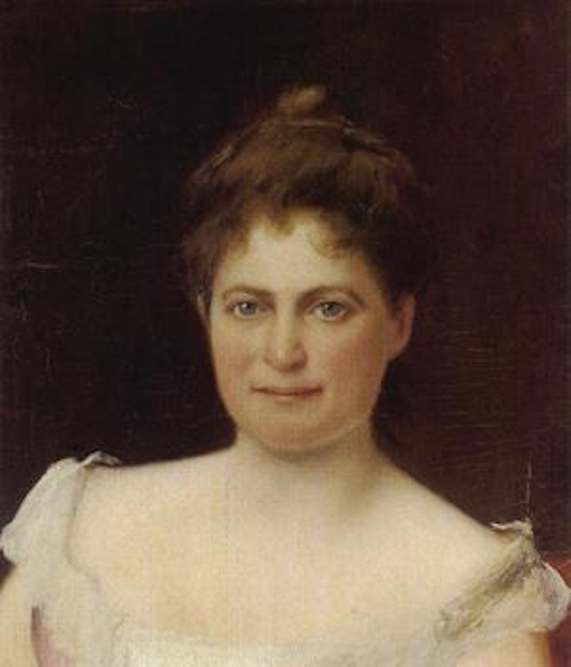 Portrait of a lady by Michael von Munkacsy
