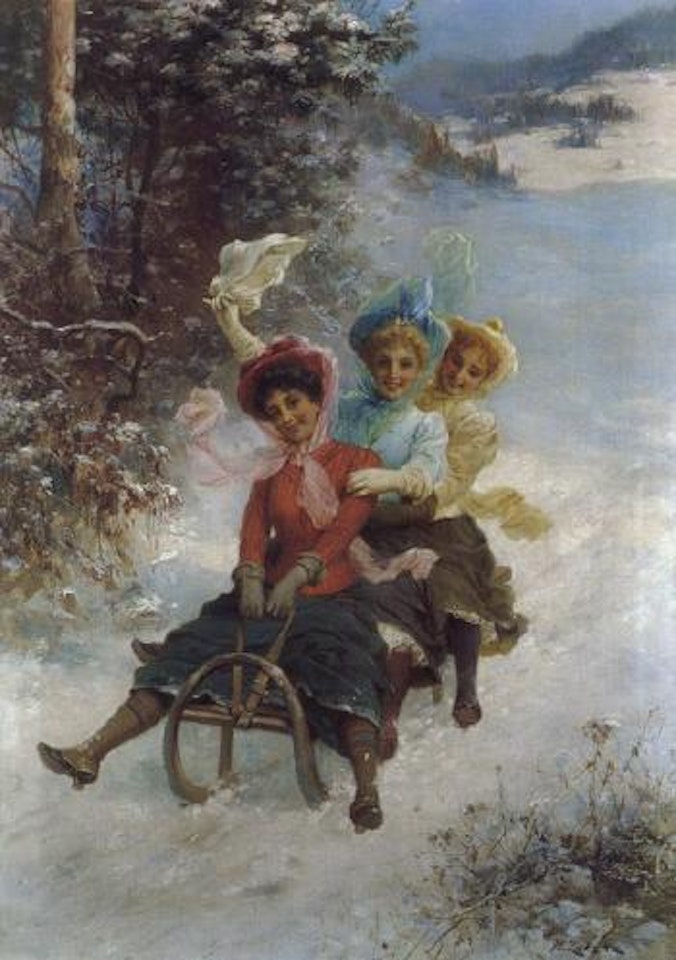 Sledging by Hans Zatzka