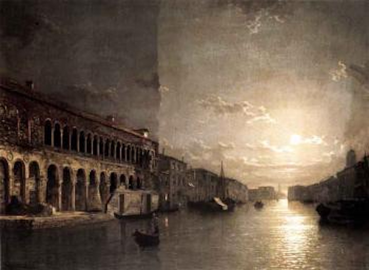 Moonlight on the Grand Canal, Venice by Henry Pether