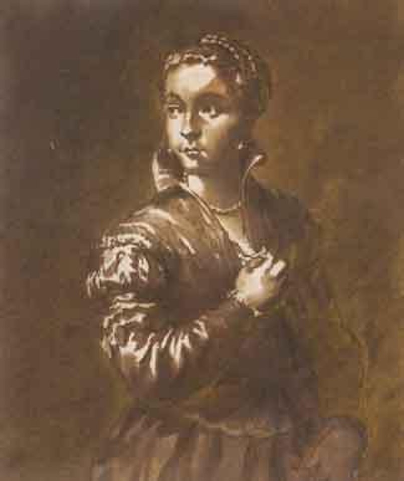 Femme a mi-corps by Jan de Bisschop