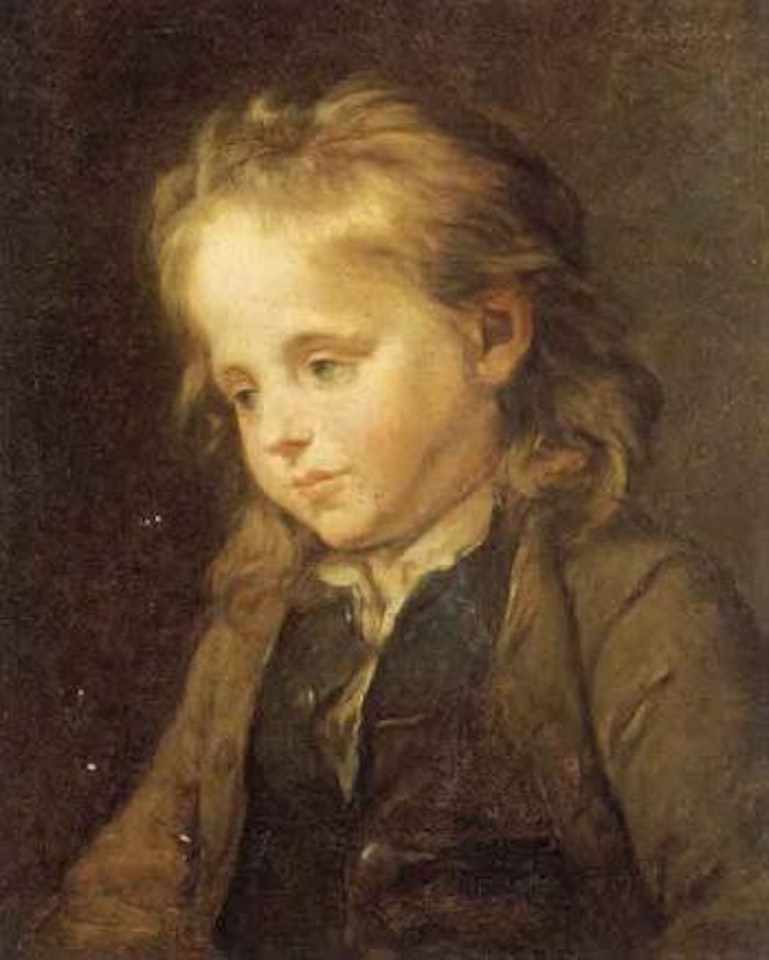 Jeune garcon revant by Jean-Baptiste Greuze