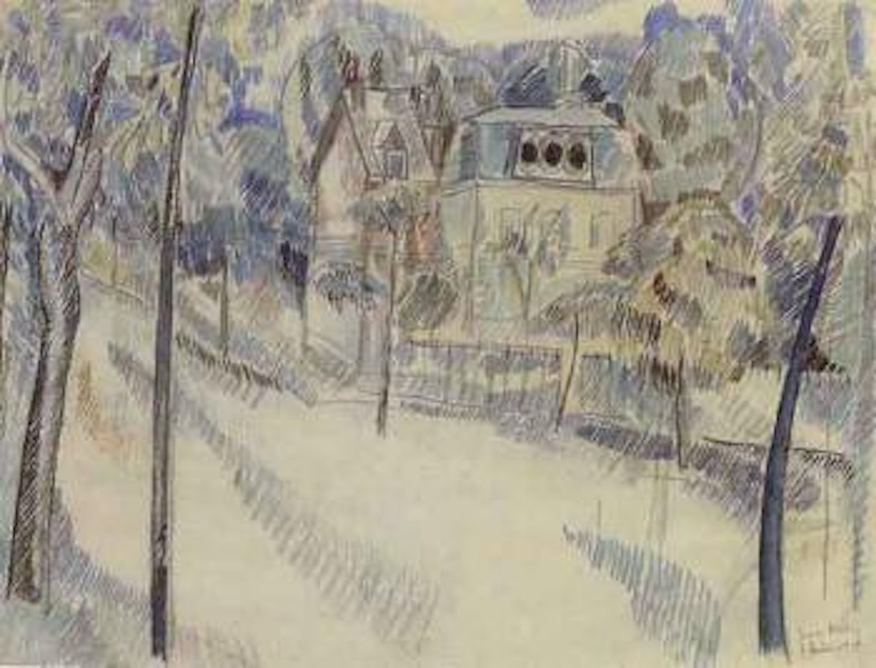 Manoir by Jean Dufy