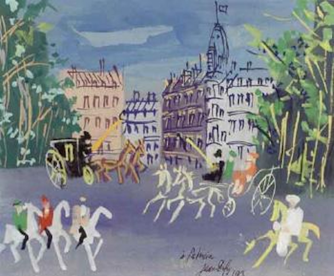 Caleches et cavaliers by Jean Dufy