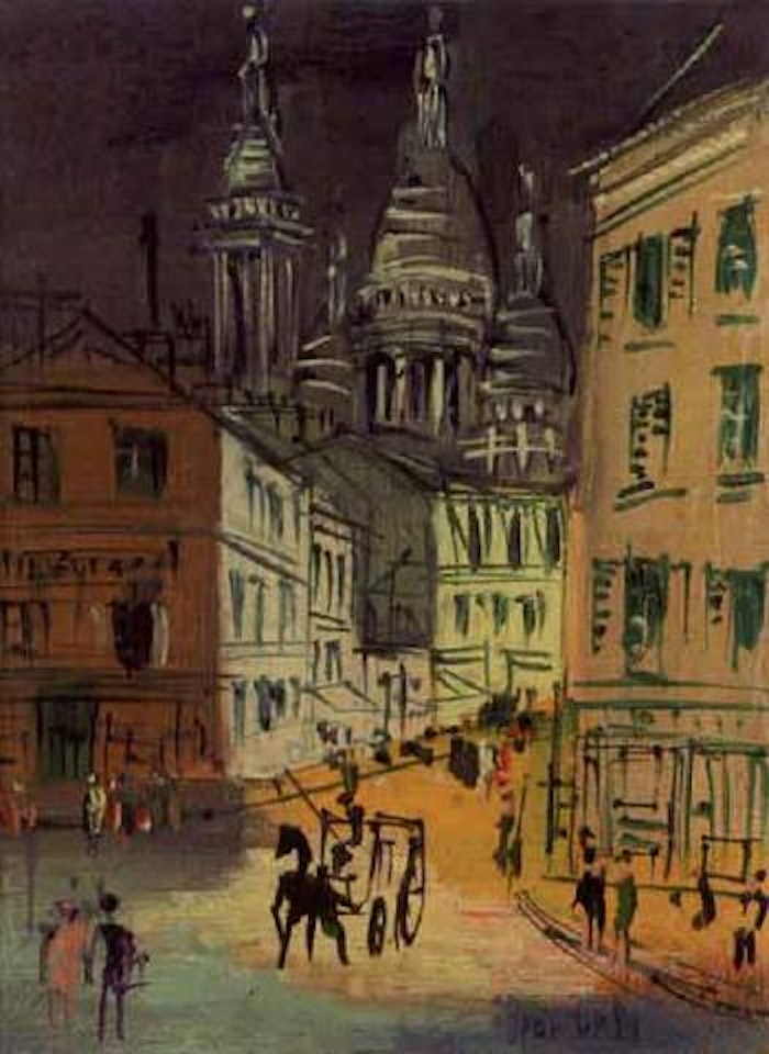 Montmartre, Rue Norvins by Jean Dufy