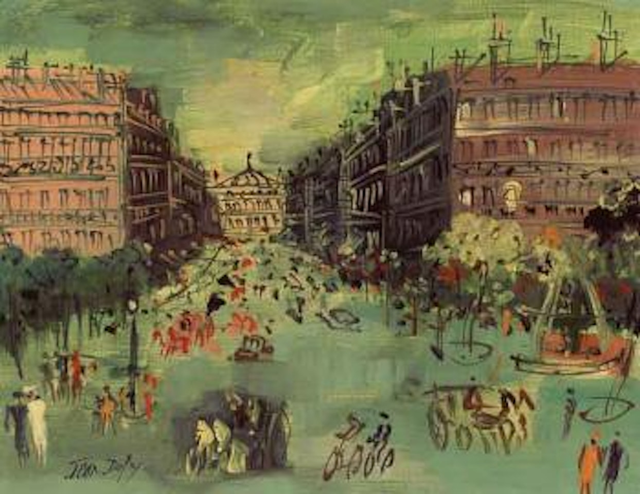 Avenue de l'Opera by Jean Dufy