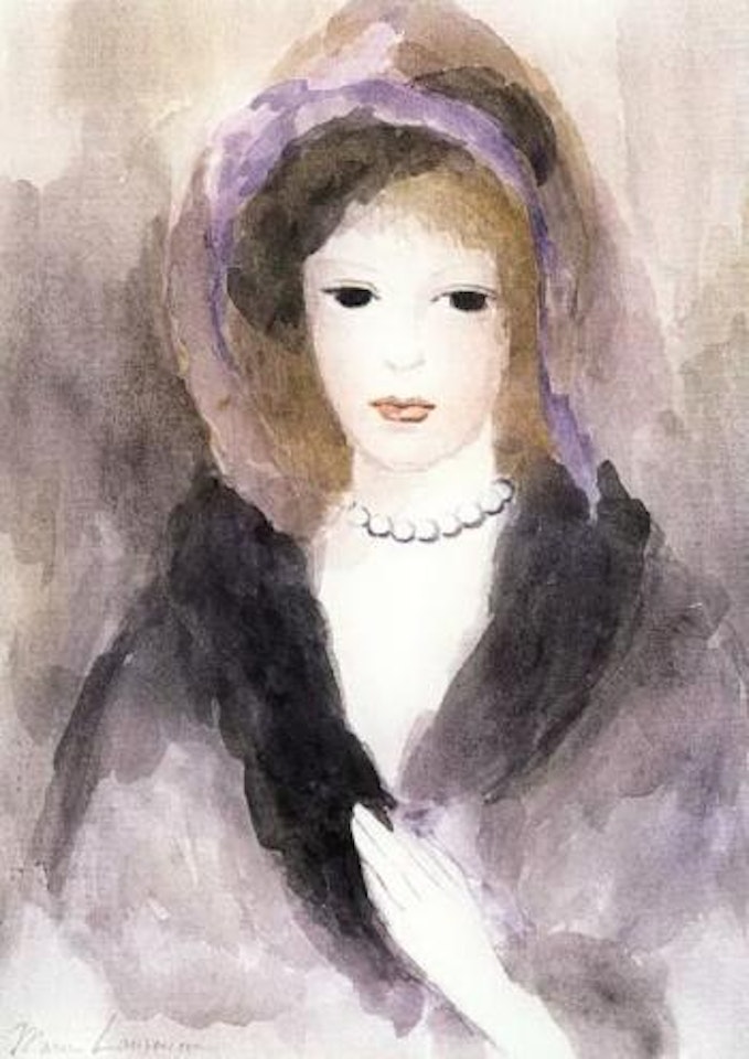 Jeune fille au collier by Marie Laurencin