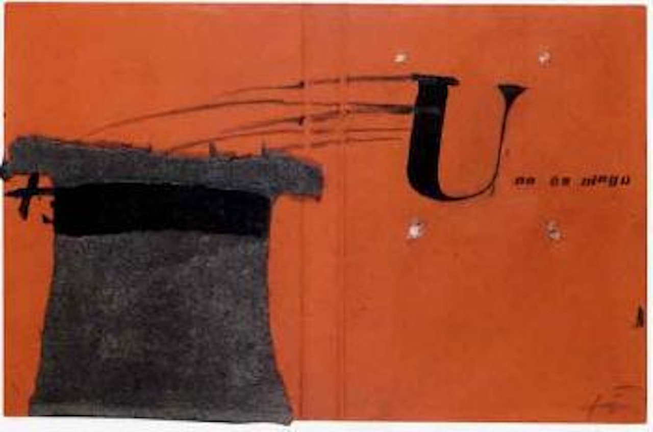 One is nobody, no 10 by Antoni Tapies
