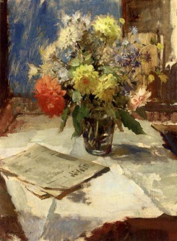 October flowers by Edward Seago