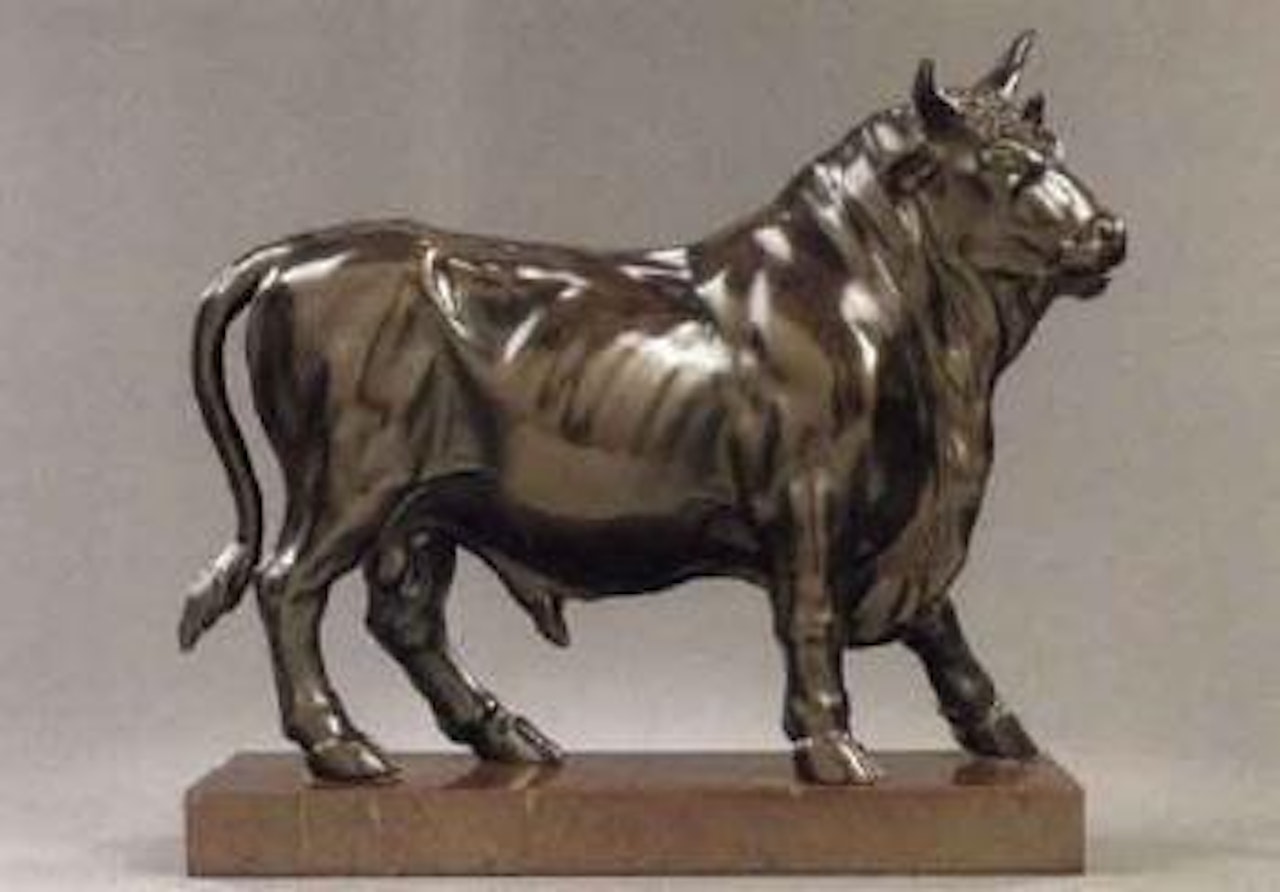 Pacing bull by Italian School
