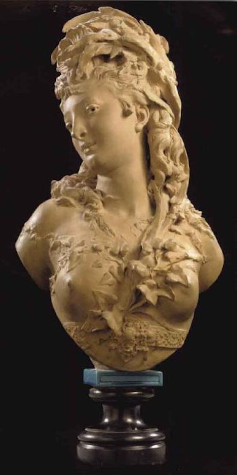 Bust of a water nymph by Albert-Ernest Carrier-Belleuse