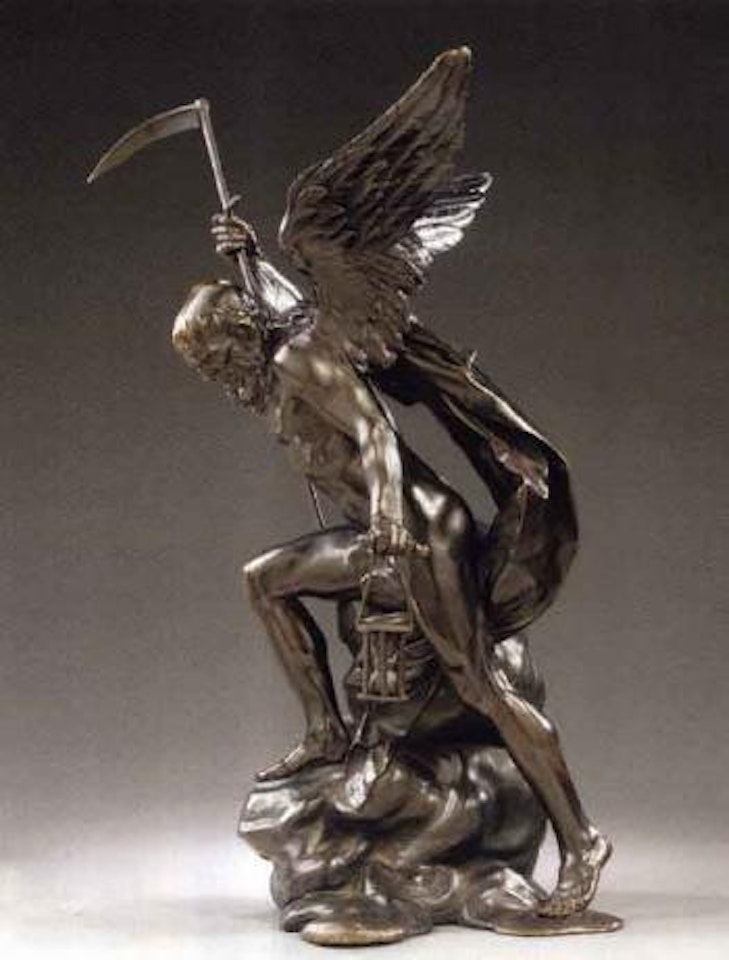 Figure of Father Time by French School