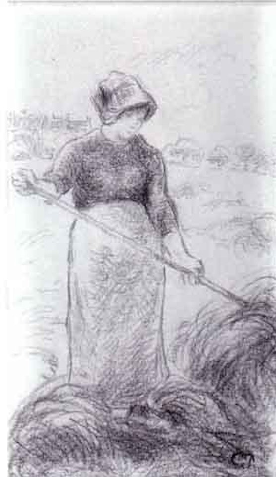 La fenaison by Camille Pissarro