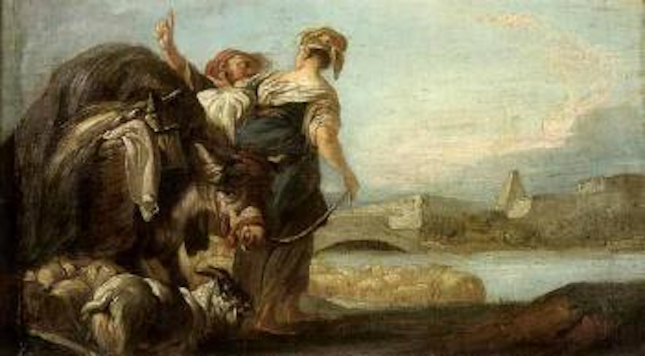 Scene de l'Exode by Jean Baptiste Marie Pierre