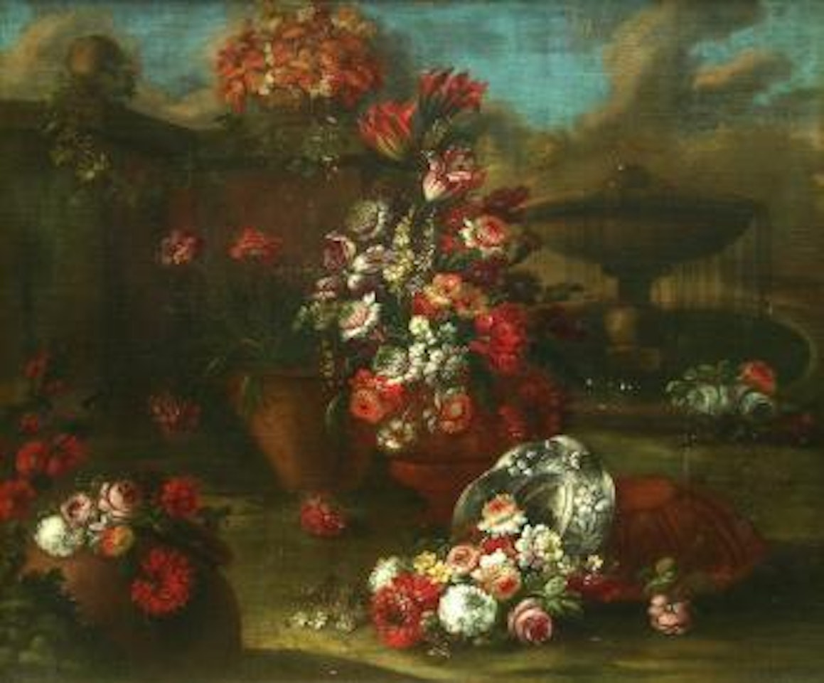 Vase of flowers by Gasparo Lopez
