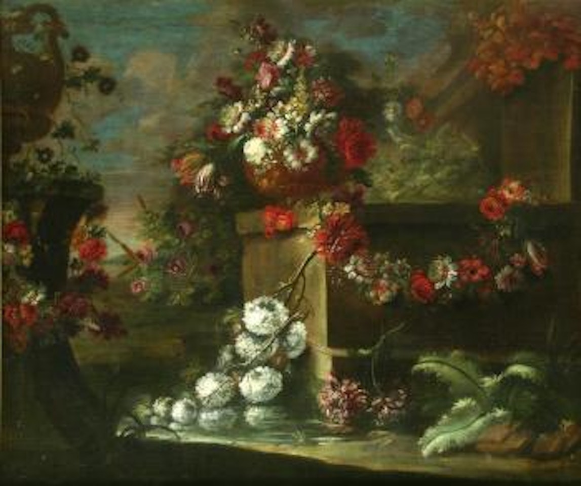 Vase of flowers by Gasparo Lopez
