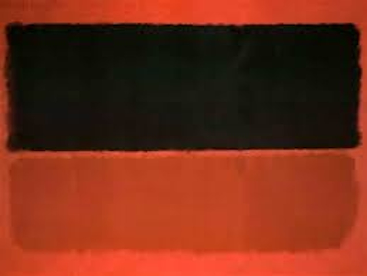 Black area in reds by Mark Rothko