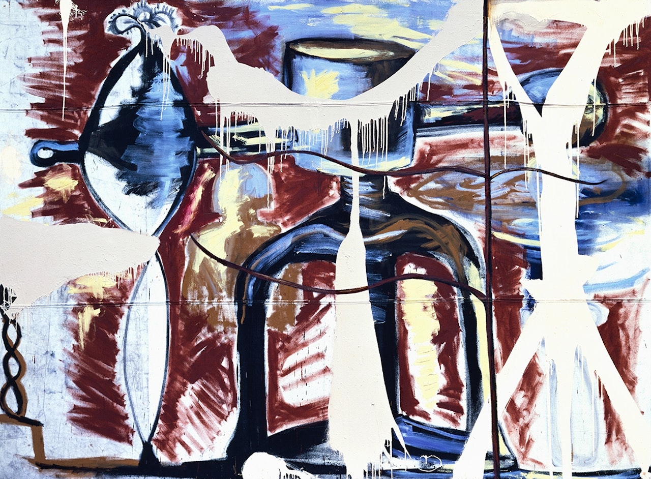 Memory or stimulus for memory - marriage of Mary Boone and Michael Werner by Julian Schnabel