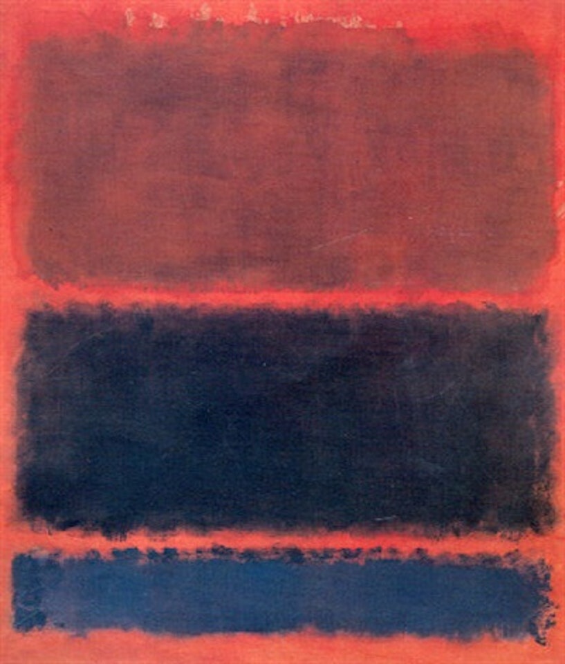 Brown, black and blue by Mark Rothko