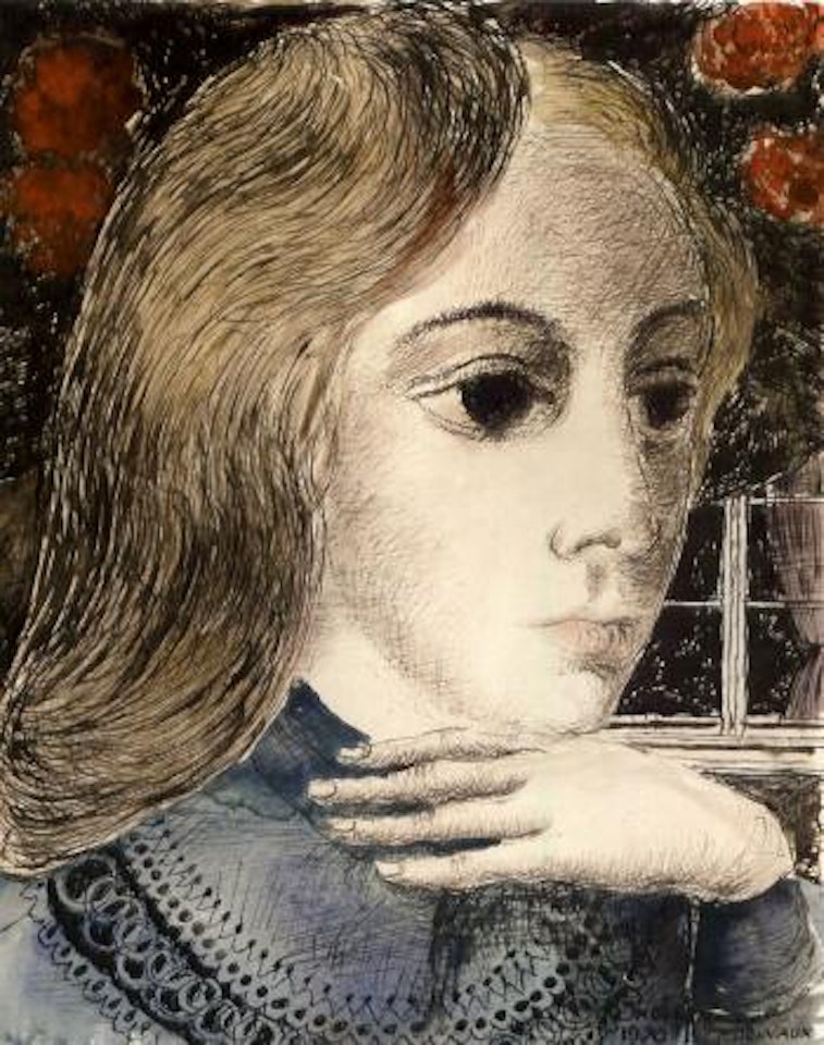 Young girl by Paul Delvaux