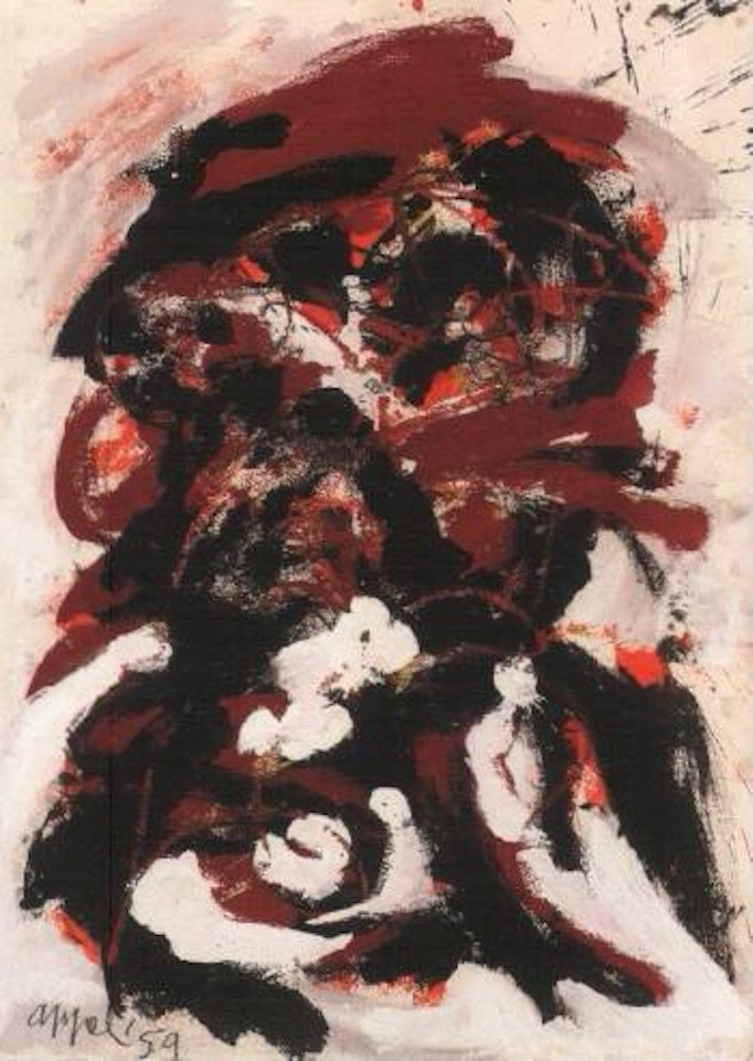 Red figure by Karel Appel
