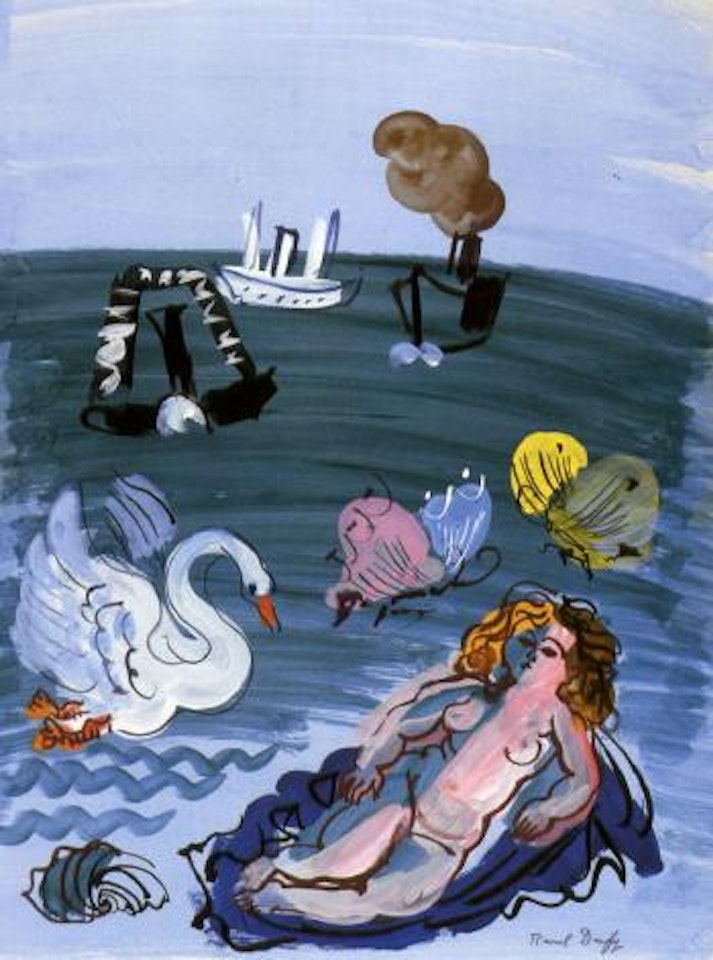 Leda et le cygne by Raoul Dufy