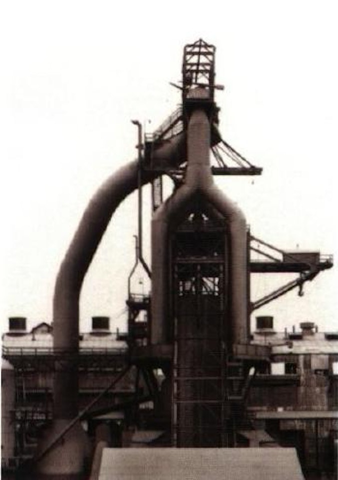 Blast furnaces typologie by Bernd & Hilla Becher