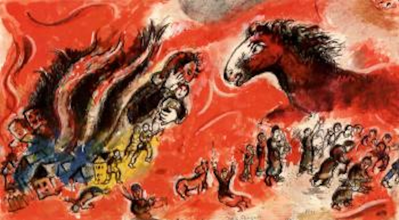 Red Horse by Marc Chagall