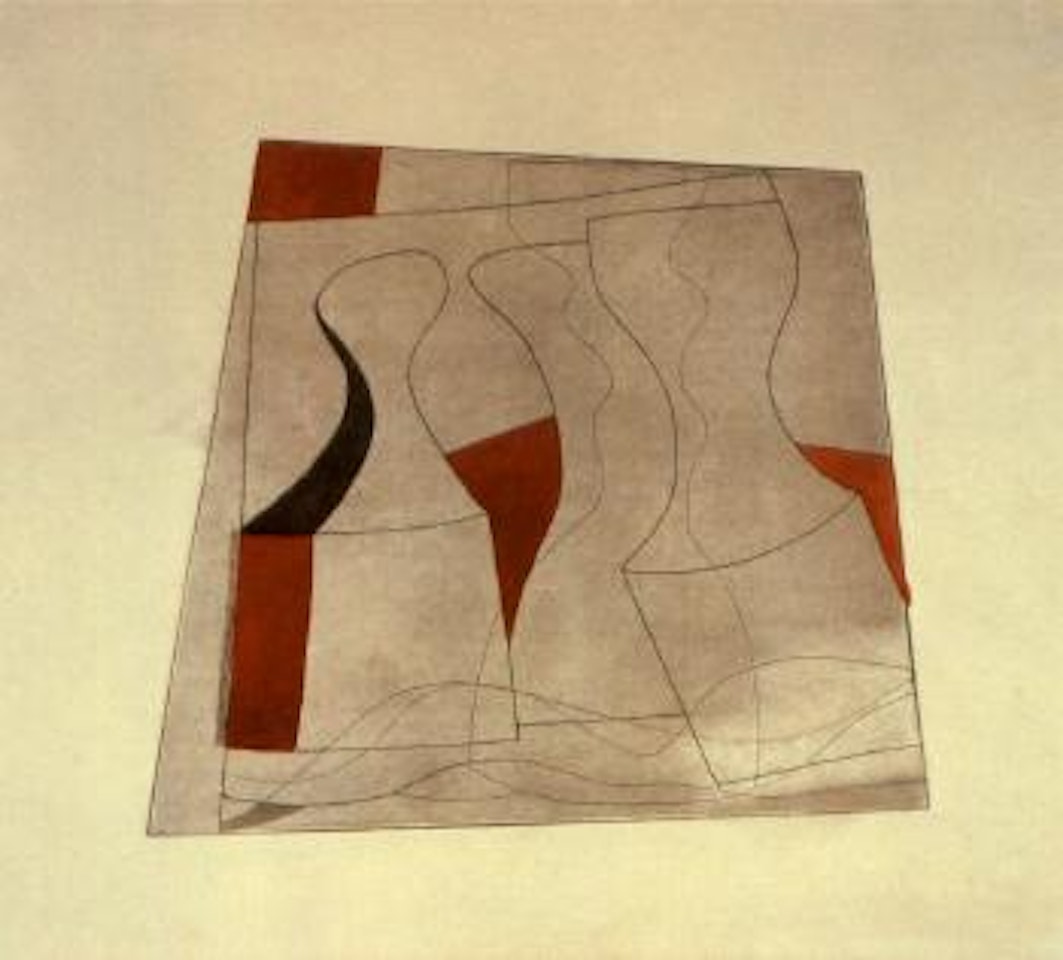 Goblets with red by Ben Nicholson, O.M.