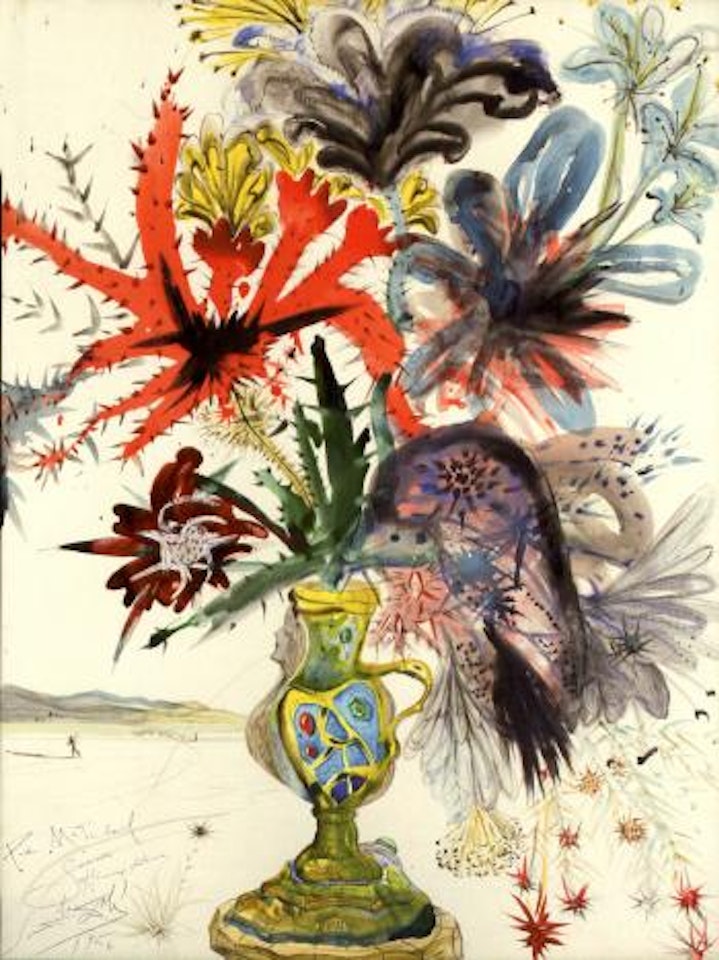 Vase of flowers by Salvador Dali
