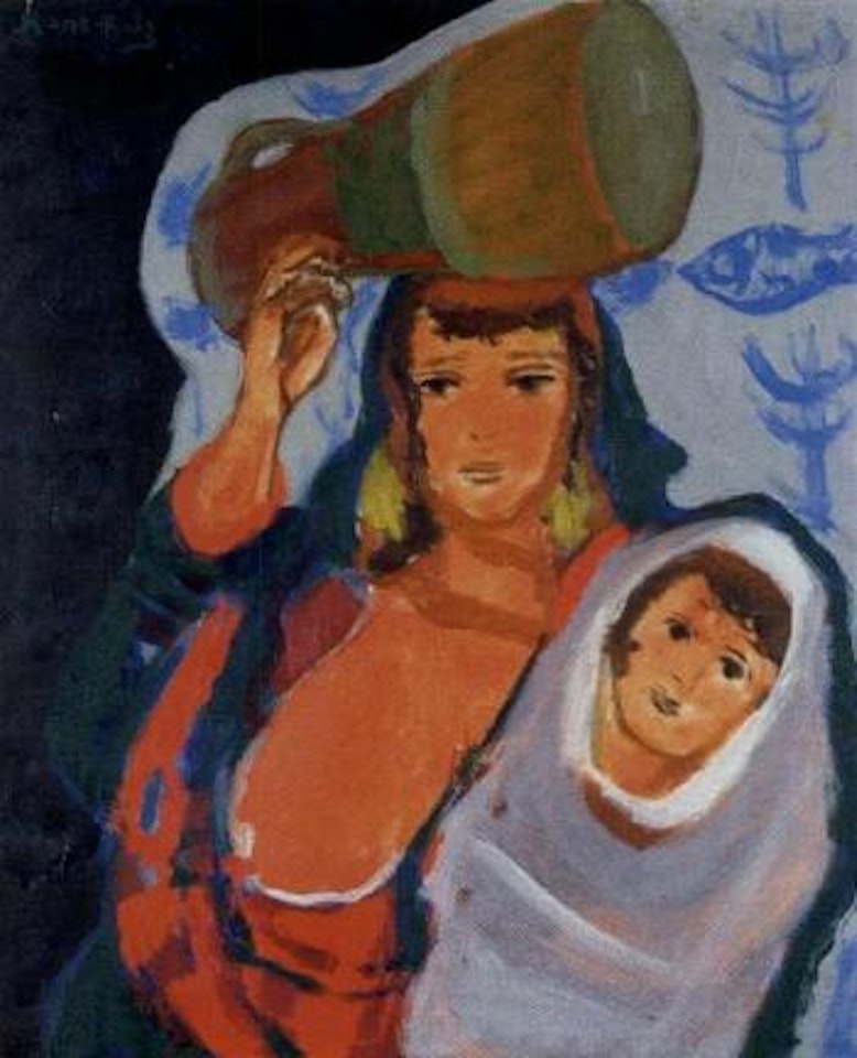 Femme avec pichet by Emmanuel Mané-Katz