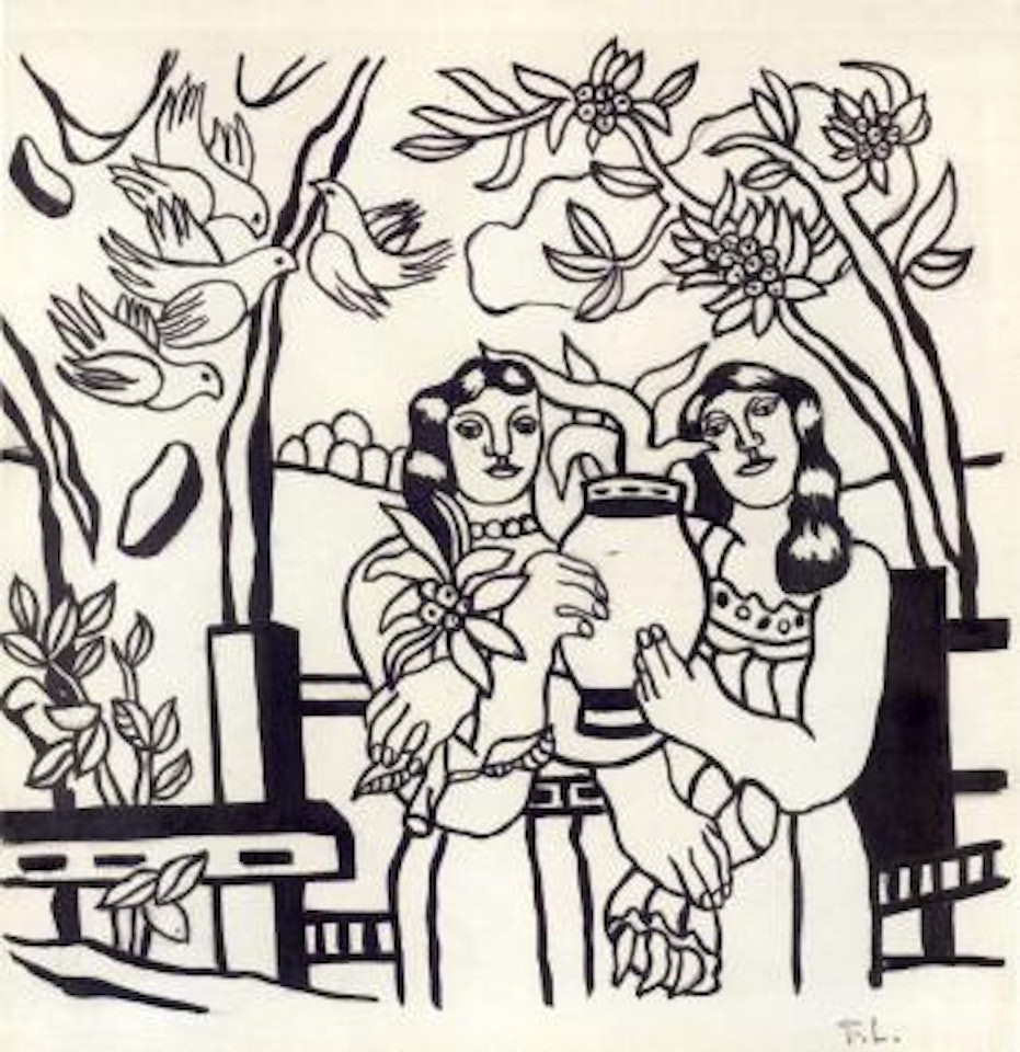 Women and the vase by Fernand Leger