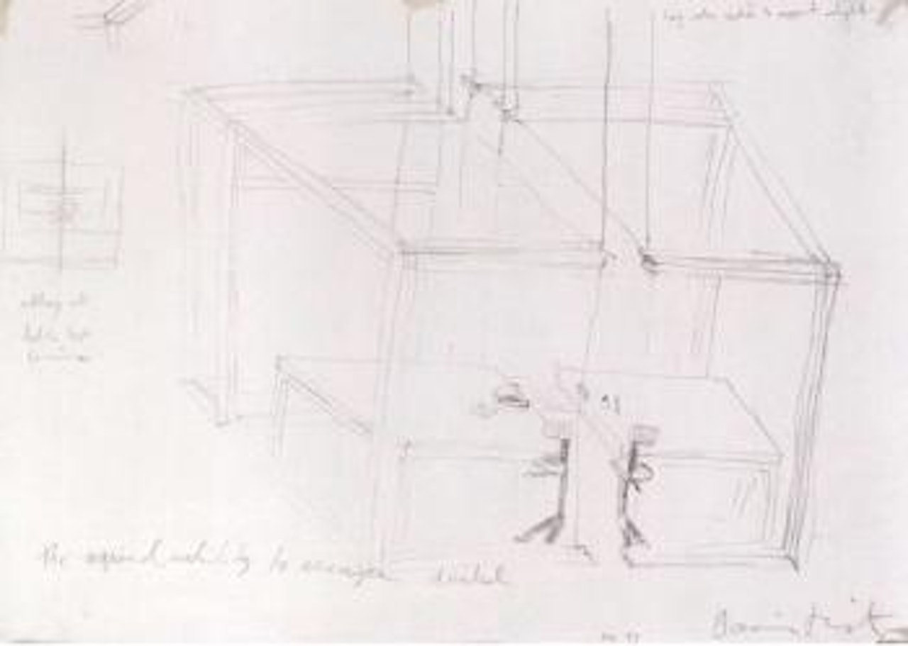 Study for the acquired inability to escape divided by Damien Hirst