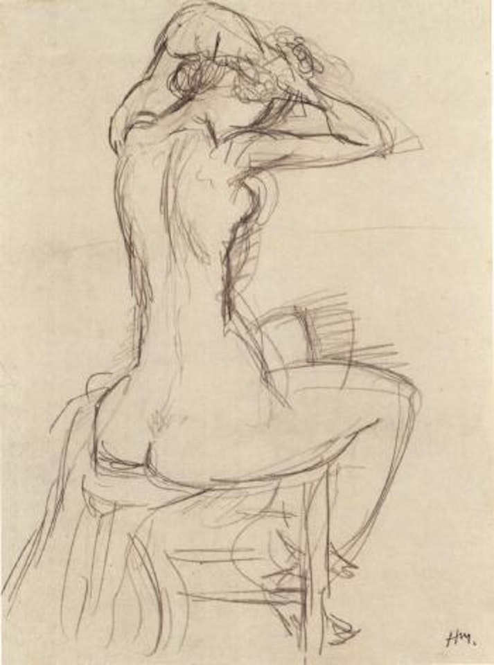 Jeune fille se coiffant by Henri Matisse