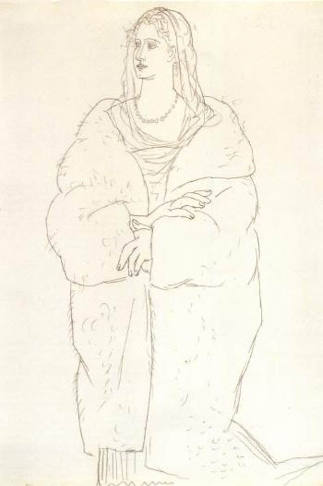 Femme au manteau by Pablo Picasso