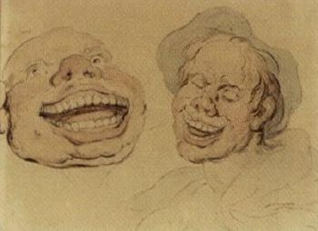 Figures laughing by Thomas Rowlandson