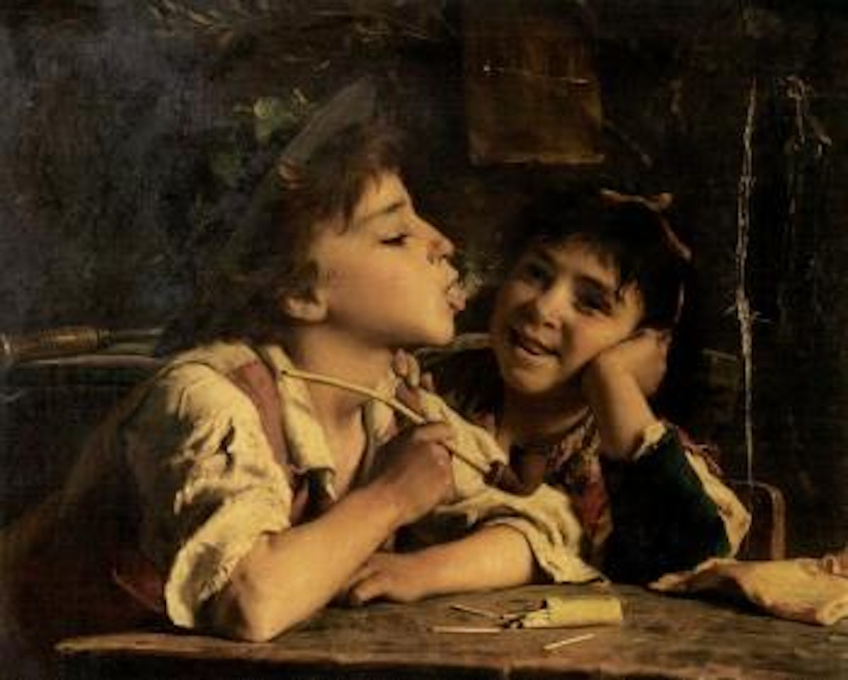 Father's pipe by Luigi Bechi