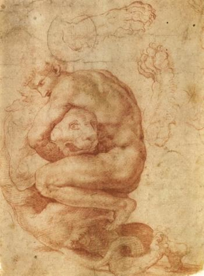 Hercules and the Nemean lion by Francesco Salviati
