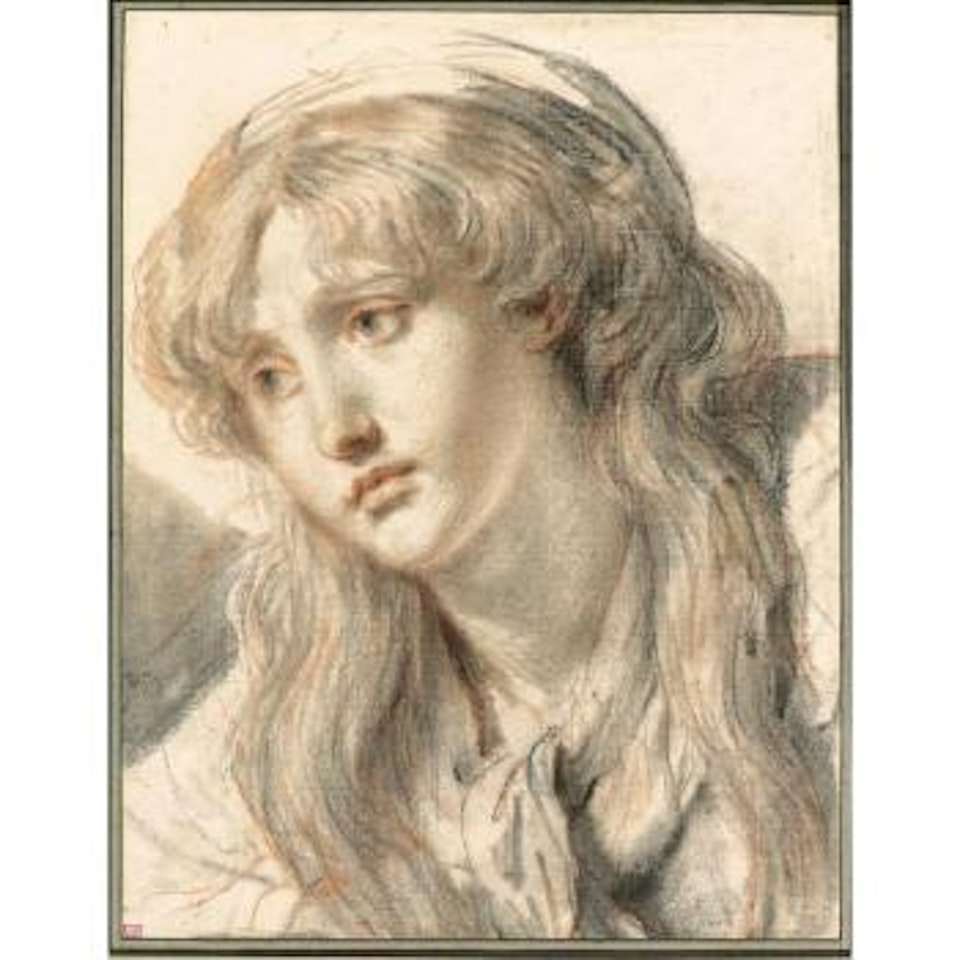 Head of a girl by Jean-Baptiste Greuze