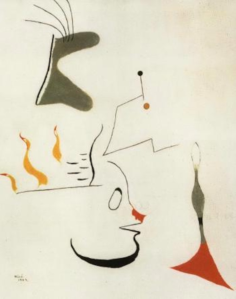 Peinture sur fond blanc by Joan Miró