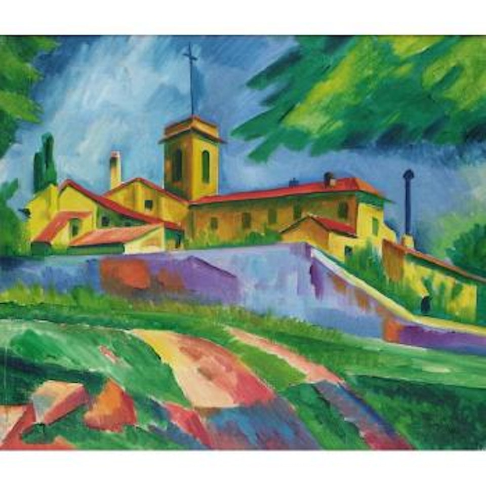 Italian church, Convent of San Gimignano by Max Pechstein