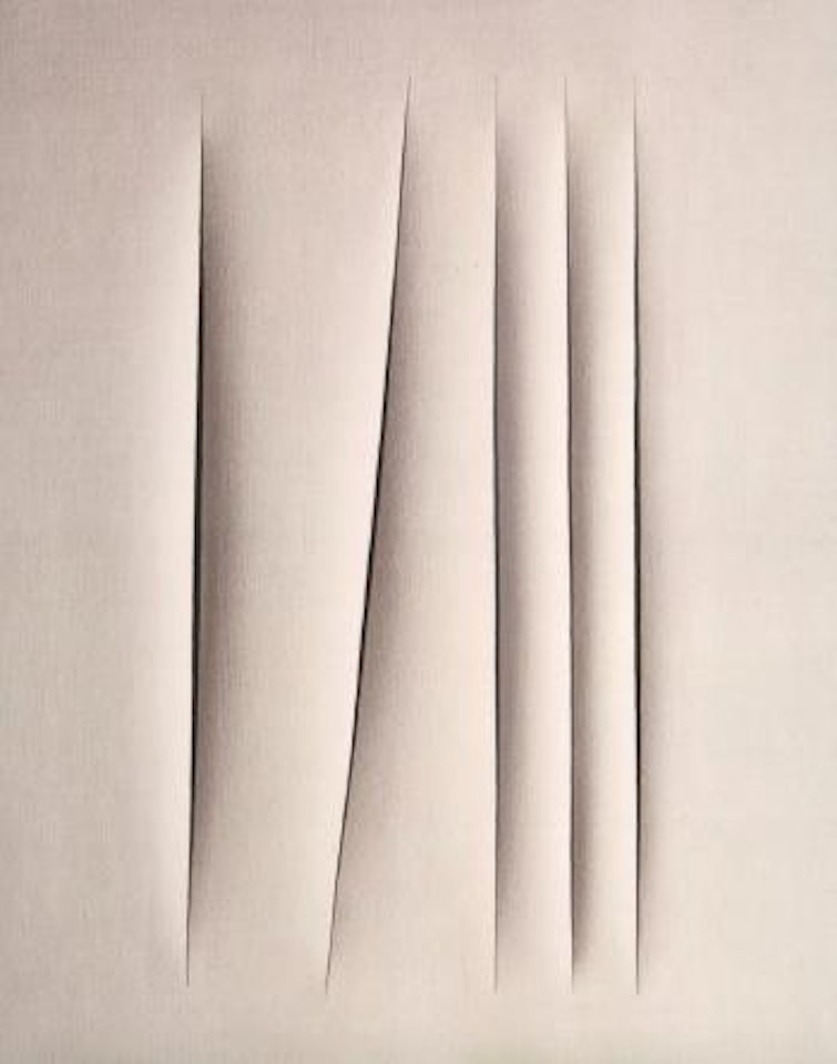 Concetto spaziale, attese by Lucio Fontana