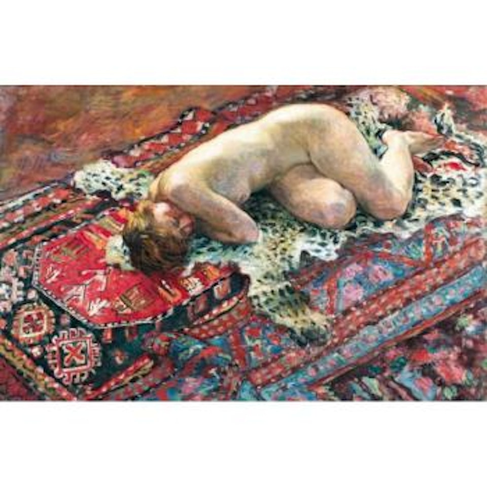 Nu sur une peau de panthere by Henri Lebasque