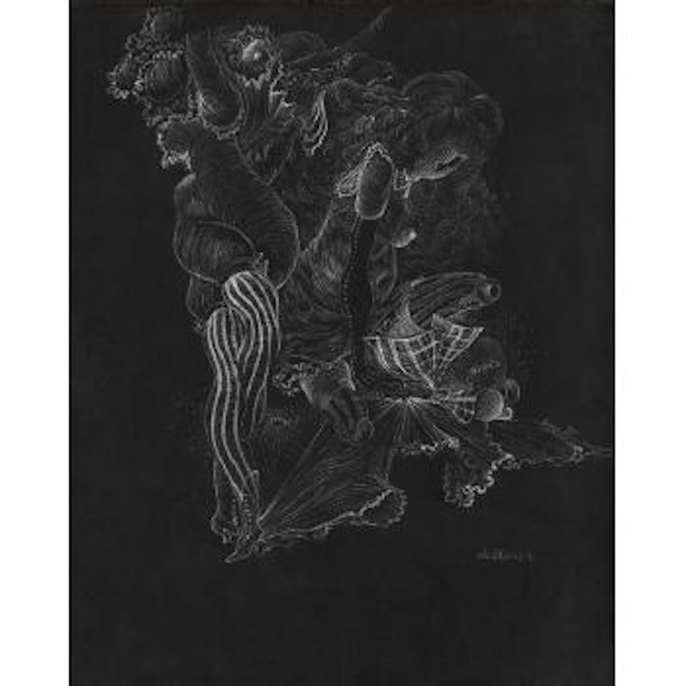 Poupee au bas rayes by Hans Bellmer